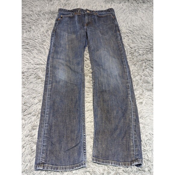 Vintage Armani Exchange AX Blue Jeans Mens Size 28x30 Made in USA Distressed‎ - Picture 1 of 16